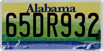 AL license plate 65DR932