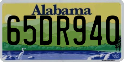AL license plate 65DR940