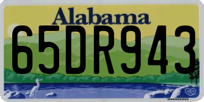AL license plate 65DR943