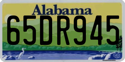 AL license plate 65DR945