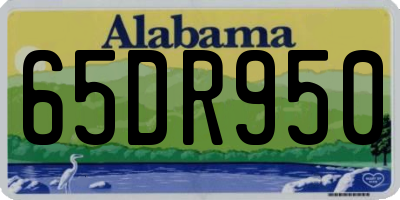 AL license plate 65DR950