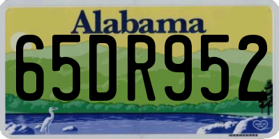 AL license plate 65DR952