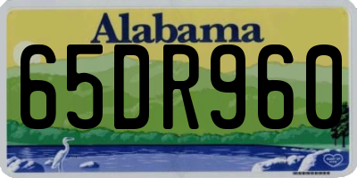 AL license plate 65DR960