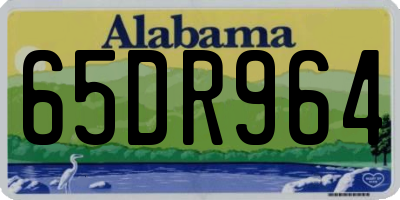 AL license plate 65DR964