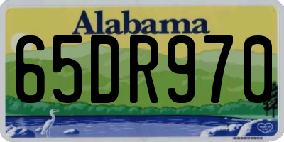AL license plate 65DR970