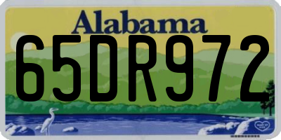 AL license plate 65DR972