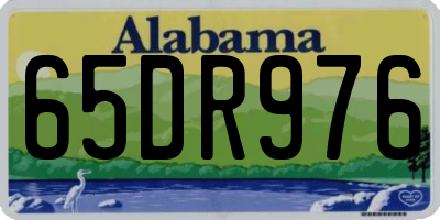 AL license plate 65DR976