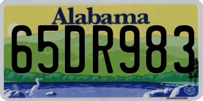 AL license plate 65DR983