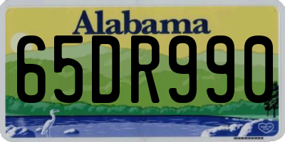 AL license plate 65DR990