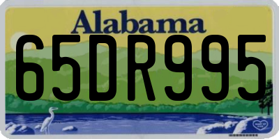 AL license plate 65DR995