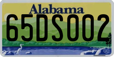 AL license plate 65DS002
