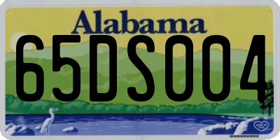 AL license plate 65DS004