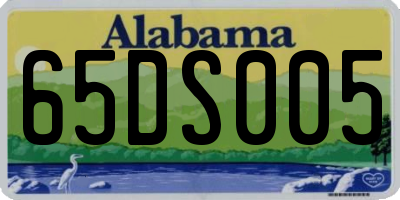 AL license plate 65DS005