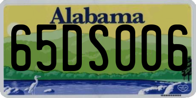 AL license plate 65DS006