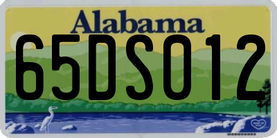 AL license plate 65DS012