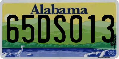 AL license plate 65DS013
