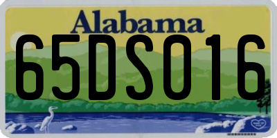 AL license plate 65DS016
