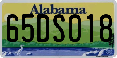 AL license plate 65DS018