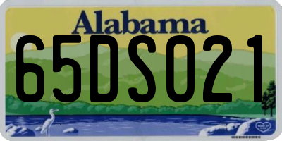 AL license plate 65DS021