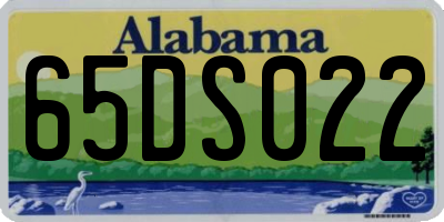 AL license plate 65DS022