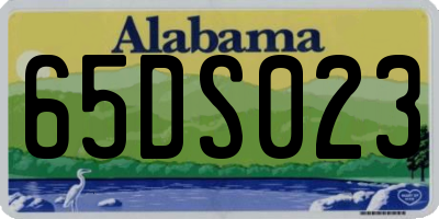 AL license plate 65DS023