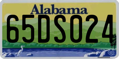 AL license plate 65DS024