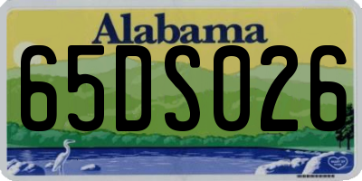 AL license plate 65DS026