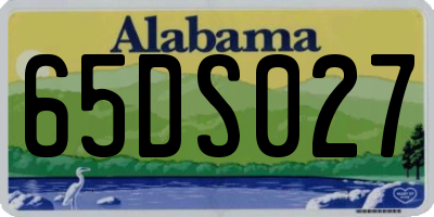 AL license plate 65DS027