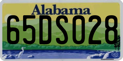 AL license plate 65DS028