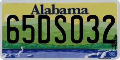 AL license plate 65DS032
