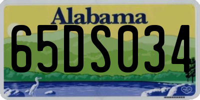 AL license plate 65DS034