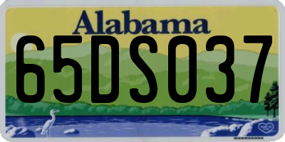 AL license plate 65DS037