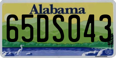 AL license plate 65DS043