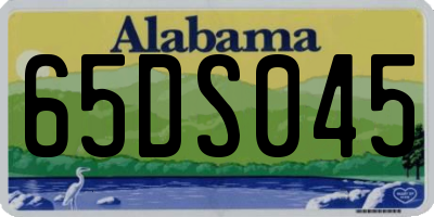 AL license plate 65DS045