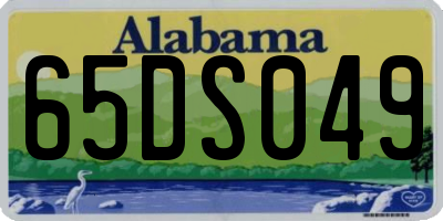 AL license plate 65DS049