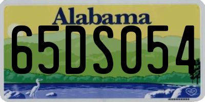 AL license plate 65DS054