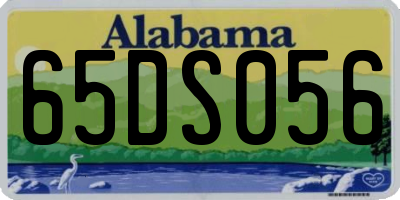 AL license plate 65DS056