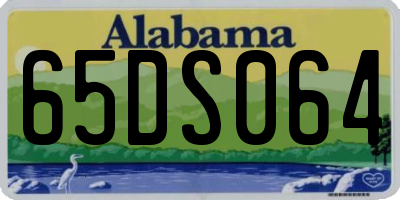 AL license plate 65DS064