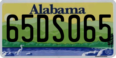AL license plate 65DS065