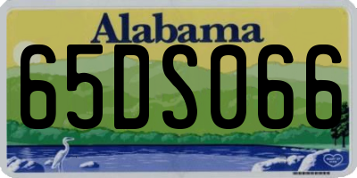 AL license plate 65DS066