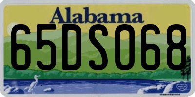 AL license plate 65DS068