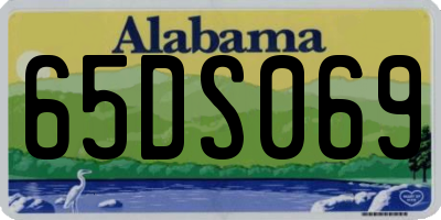 AL license plate 65DS069