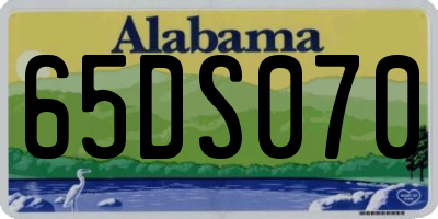 AL license plate 65DS070