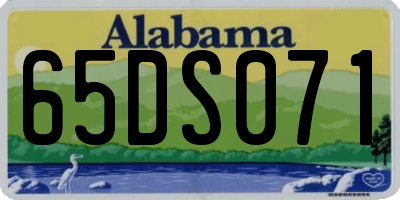 AL license plate 65DS071
