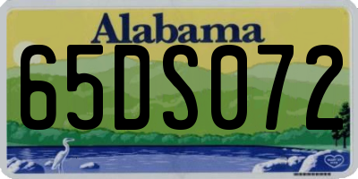 AL license plate 65DS072