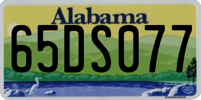 AL license plate 65DS077