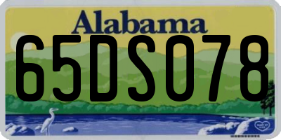 AL license plate 65DS078
