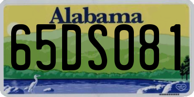 AL license plate 65DS081