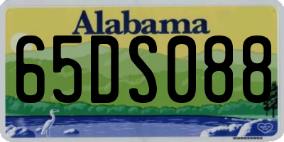 AL license plate 65DS088