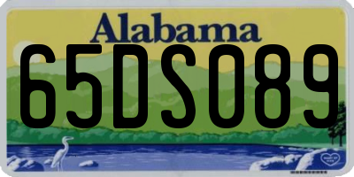 AL license plate 65DS089